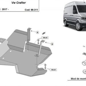 SCUT METALIC REZERVOR ADBLUE VOLKSWAGEN CRAFTER 2017+