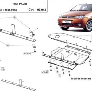 SCUT MOTOR METALIC FIAT PALIO 1996-2003