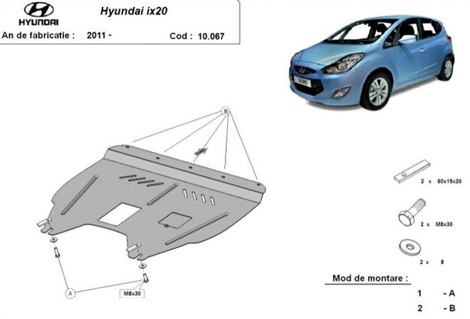 SCUT MOTOR METALIC HYUNDAI IX20 2011+ SCUT MOTOR METALIC HYUNDAI IX20 2011+