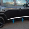 ORNAMENTE CROMATE BANDOURI PORTIERE JEEP RENEGADE 2014+