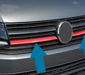 ORNAMENTE GRILA FATA VOLKSWAGEN T6 2015+ (ROSU TIP 2)
